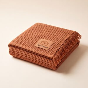 Waffle Weave Throw Blanket